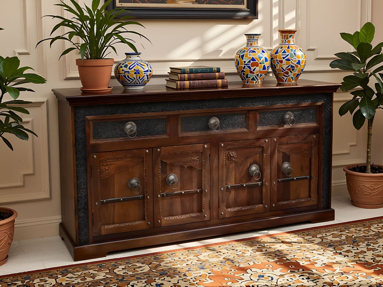 komoda-kolonialna-lite-drewno-palisander-indyjski-recznie-rzezbiona