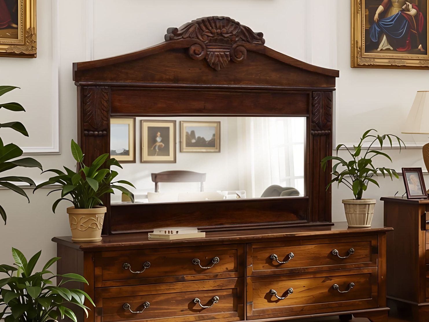 lustro-kolonialne-rama-lite-drewno-palisander-indyjski-recznie-rzezbione