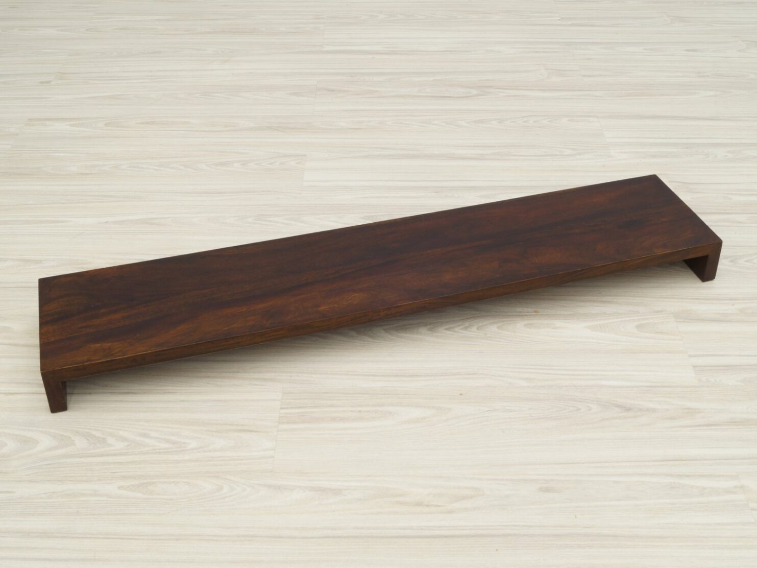 Półka ścienna lite drewno palisander indyjski ciemny brąz długość 120cm