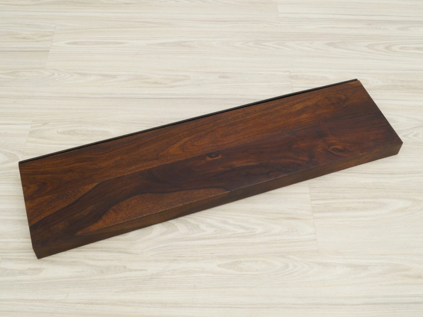 Półka ścienna lite drewno palisander indyjski ciemny brąz długość 90cm