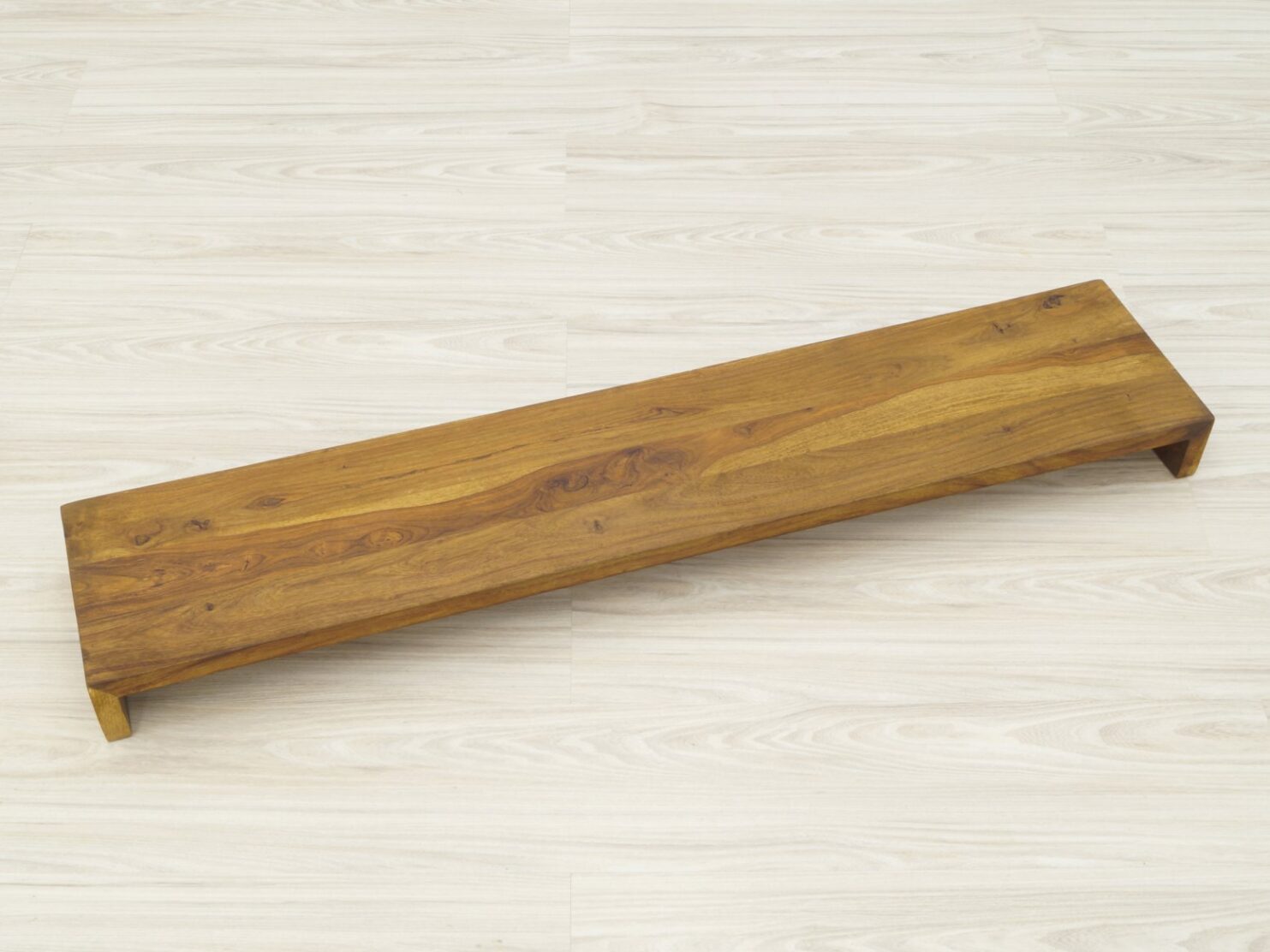 Półka ścienna lite drewno palisander indyjski jasny brąz długość 120cm