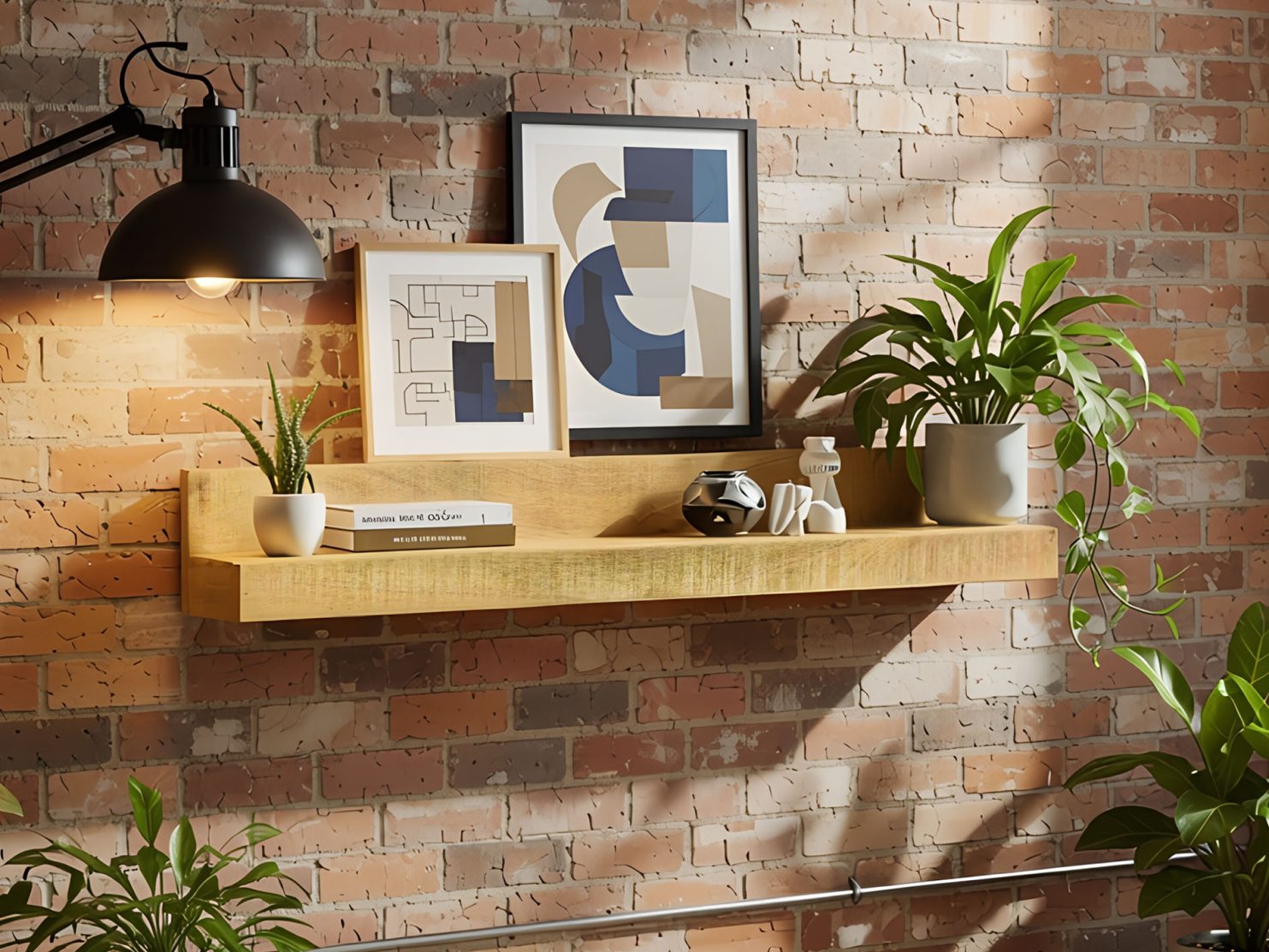 polka-scienna-lite-drewno-mango-110cm-styl-loft