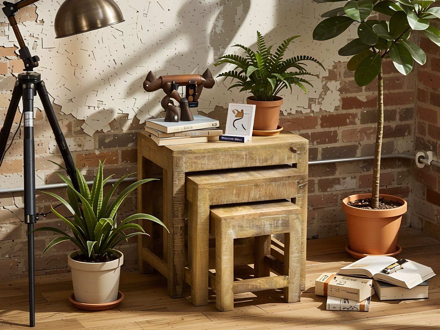 taboret-stolik-stolek-kolonialny-lite-drewno-mango-styl-loft-zestaw-3-sztuk