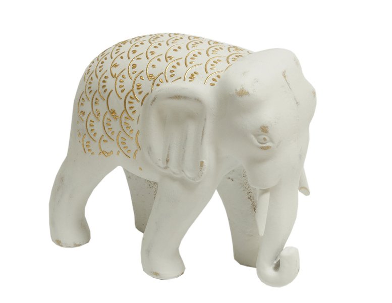 Figurka drewno malowana słon