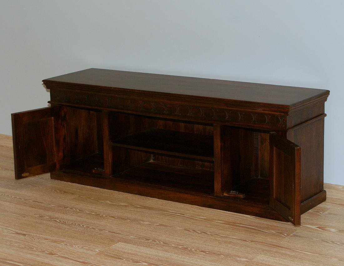 Komoda RTV kolonialna lite drewno palisander indyjski masywna (4)