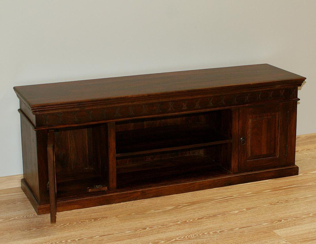 Komoda RTV kolonialna lite drewno palisander indyjski masywna (5)