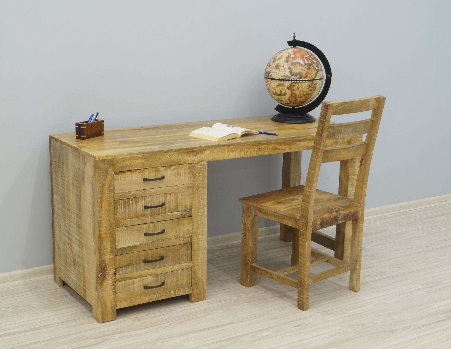 biurka sekretarzyki nowoczesne loftowe industrialne kolonialne lite drewno