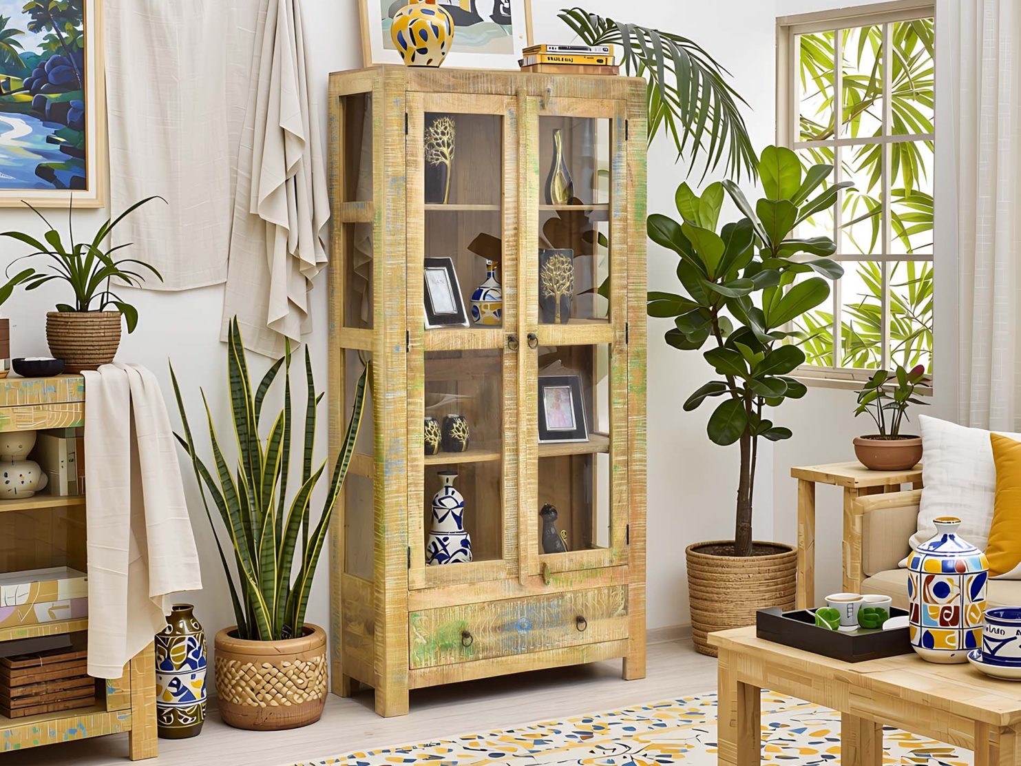 witryna-z-szuflada-kolonialna-lite-drewno-mango-styl-shabby-chic-2