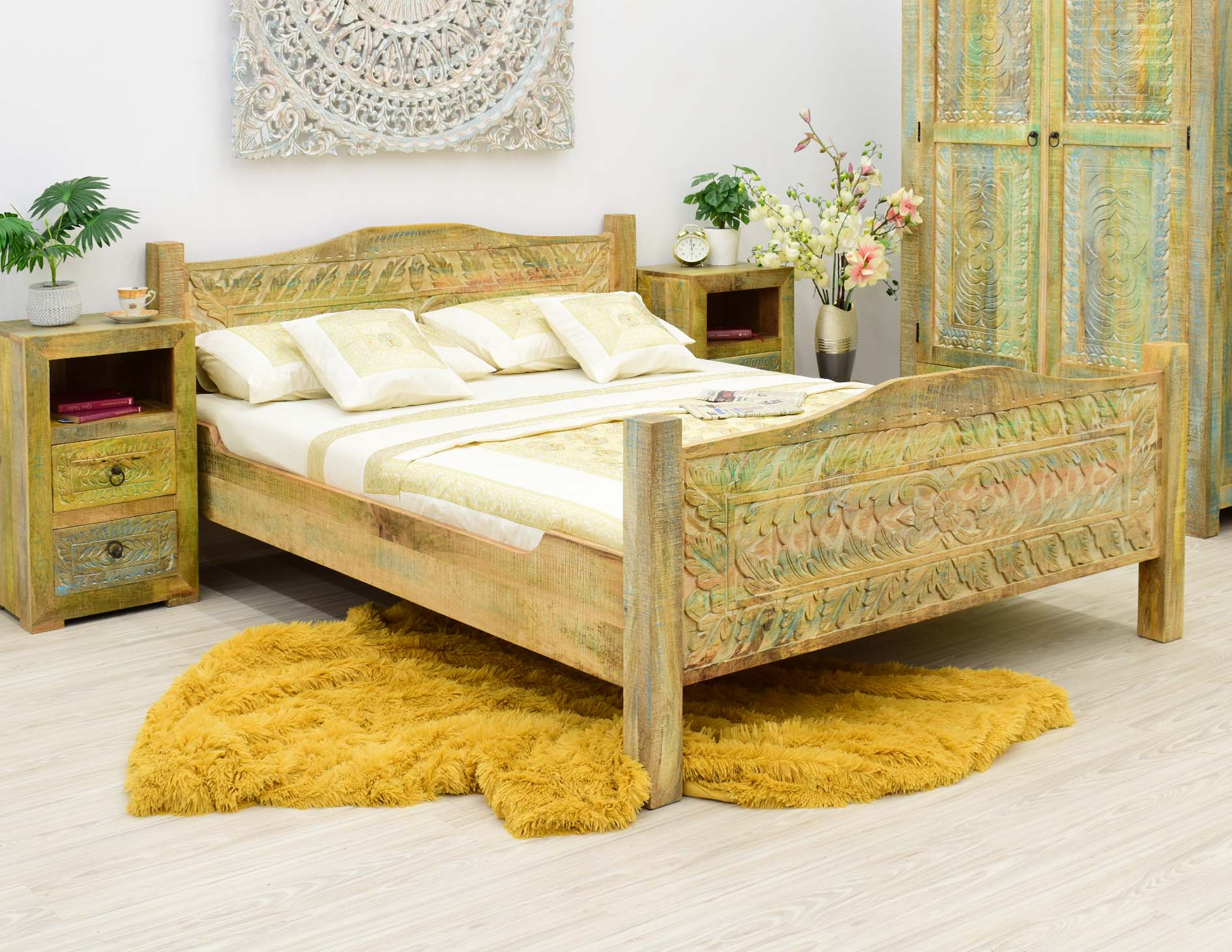 lozko-kolonialne-lite-drewno-mango-styl-shabby-chic lozko-kolonialne-lite-drewno-mango-styl-shabby-chic