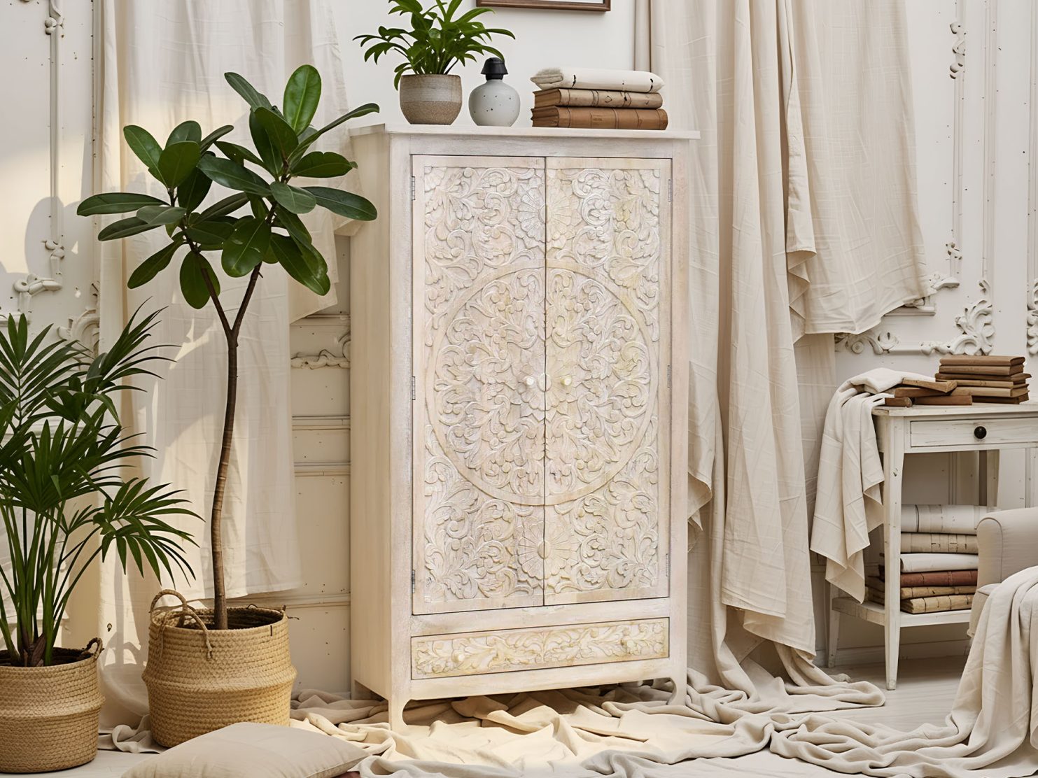 szafa-kolonialna-indyjska-lite-drewno-mango-przecierana-bielona-rzezbiona