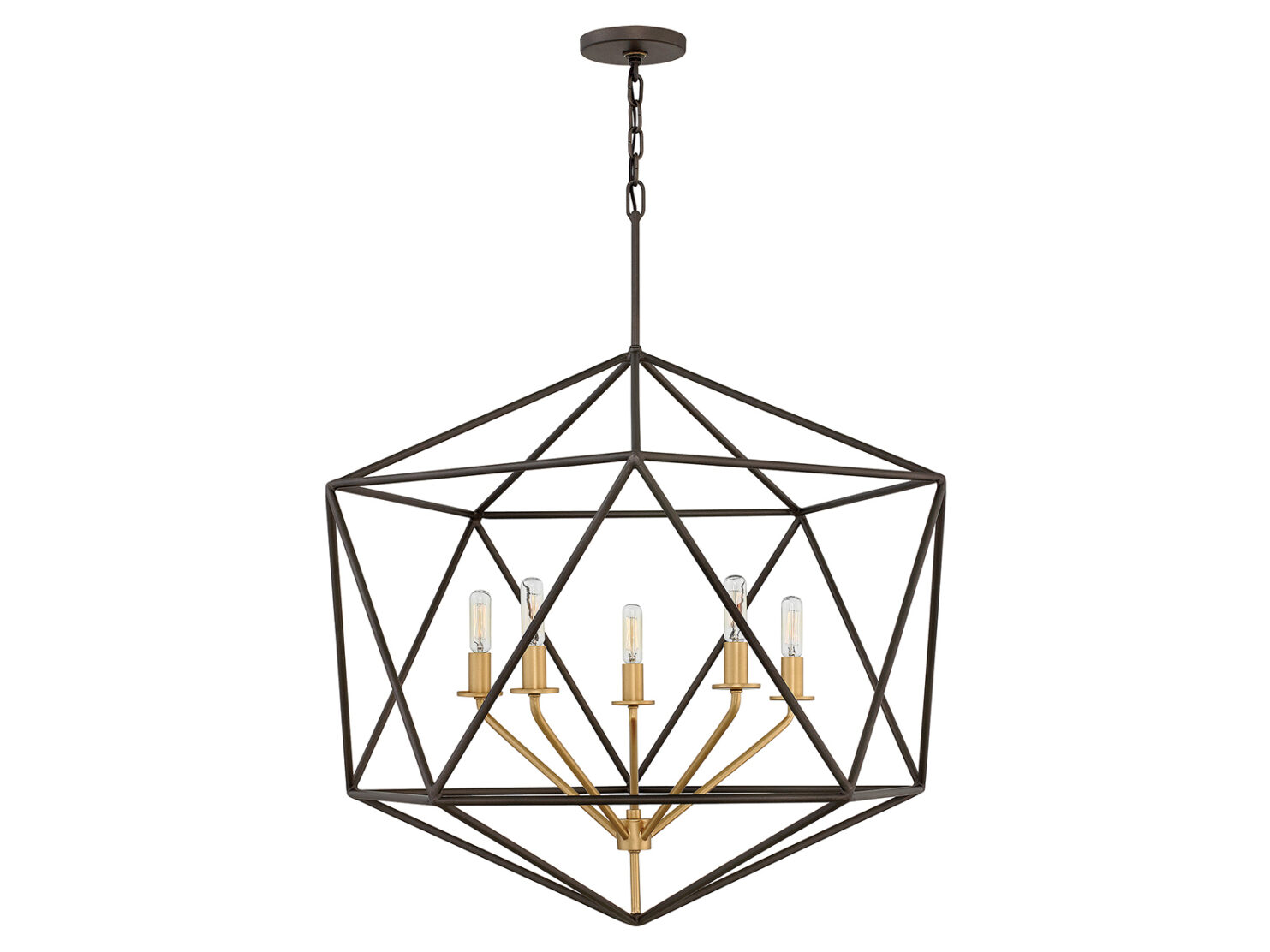 lampa wiszaca piec zrodel swiatla geomertyczne figury