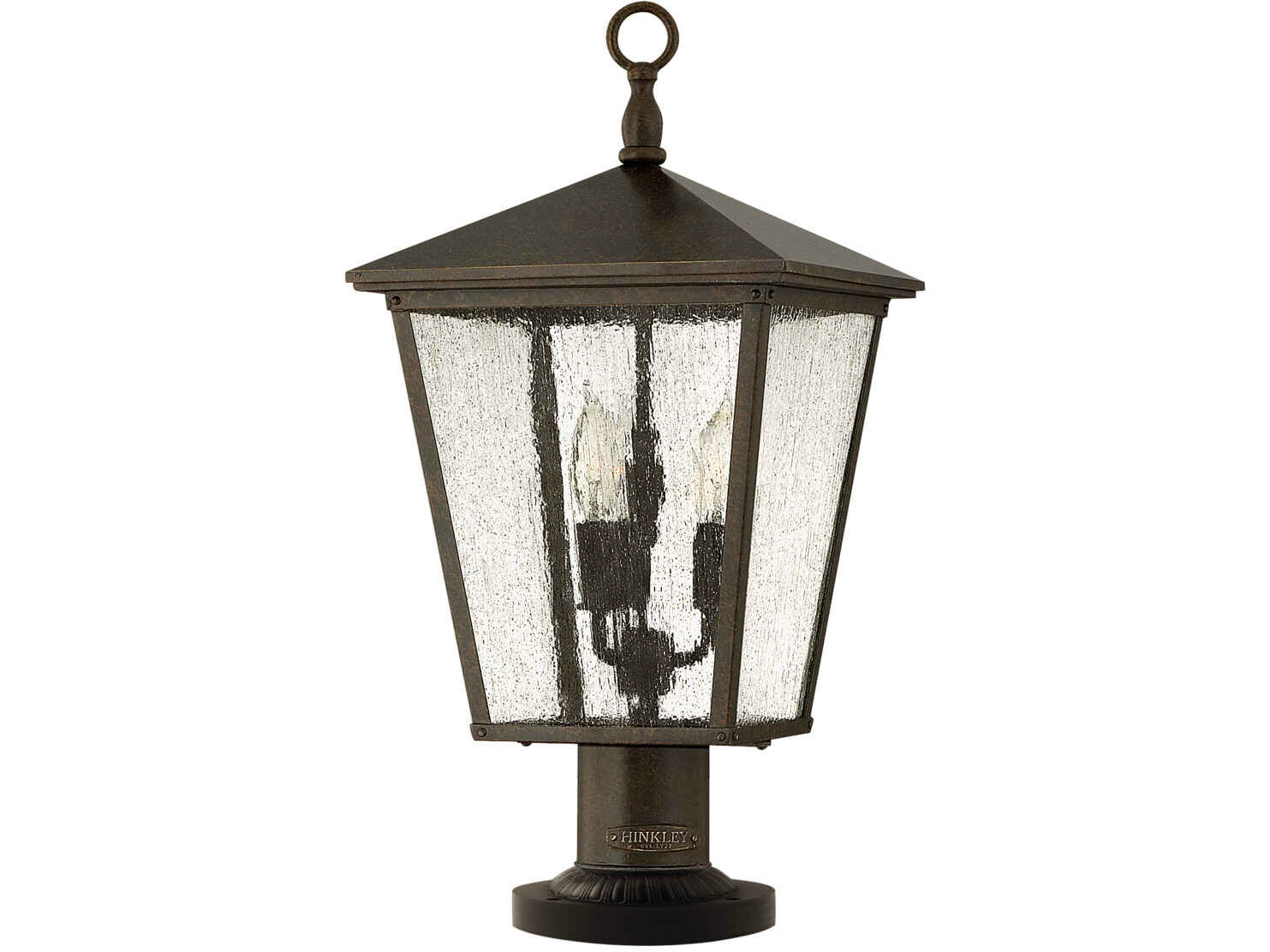 lampa latarnia stojaca zewnetrzna braz szklo