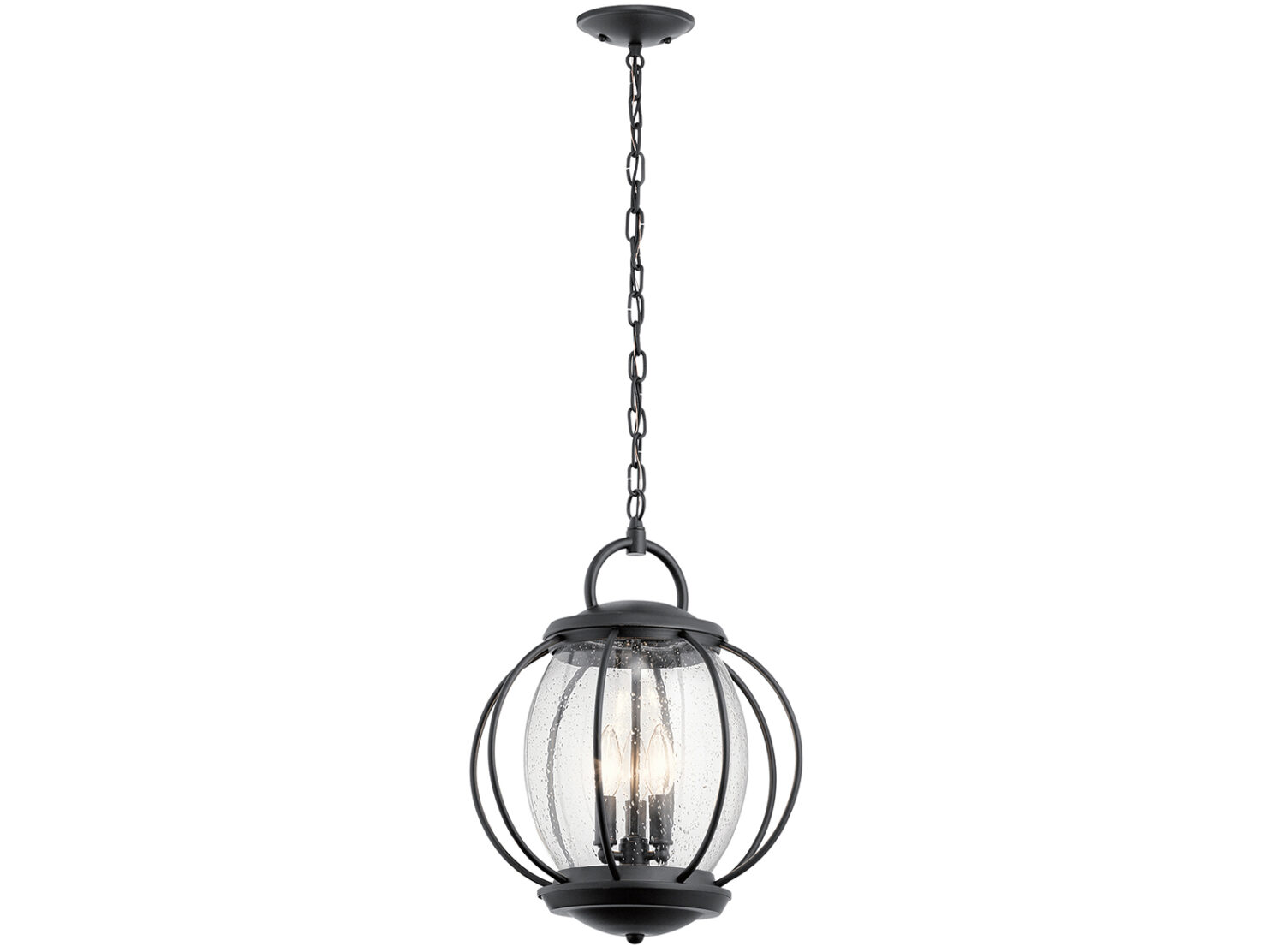 LAMPA WISZACA ZEWNETRZNA CZARNY