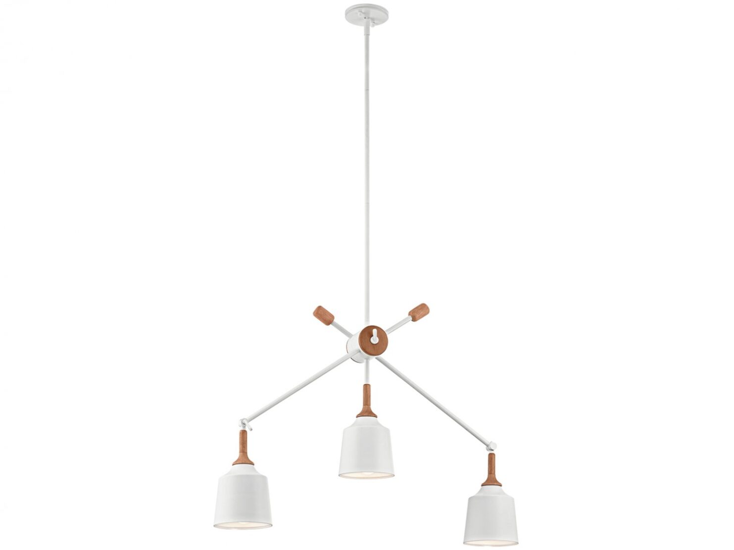 Lampa-wisząca-sufitowa-styl-nowoczesny-biały-metal-brązow-drewno-trzy-punkty-swiatła