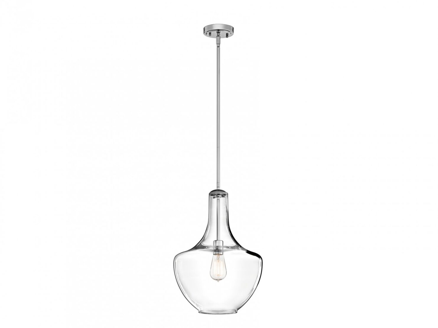 LAMPA WISZACA DMUCHANY SZKLANY KLOSZ