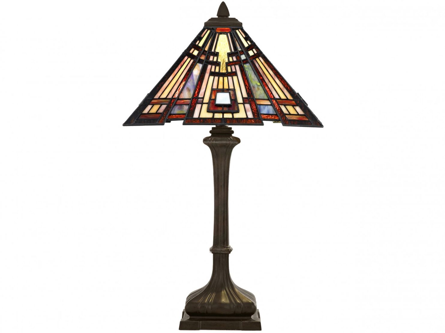lampa-podlogowa-kolorowa-metal-szklo-dwa-zrodla-swiatla