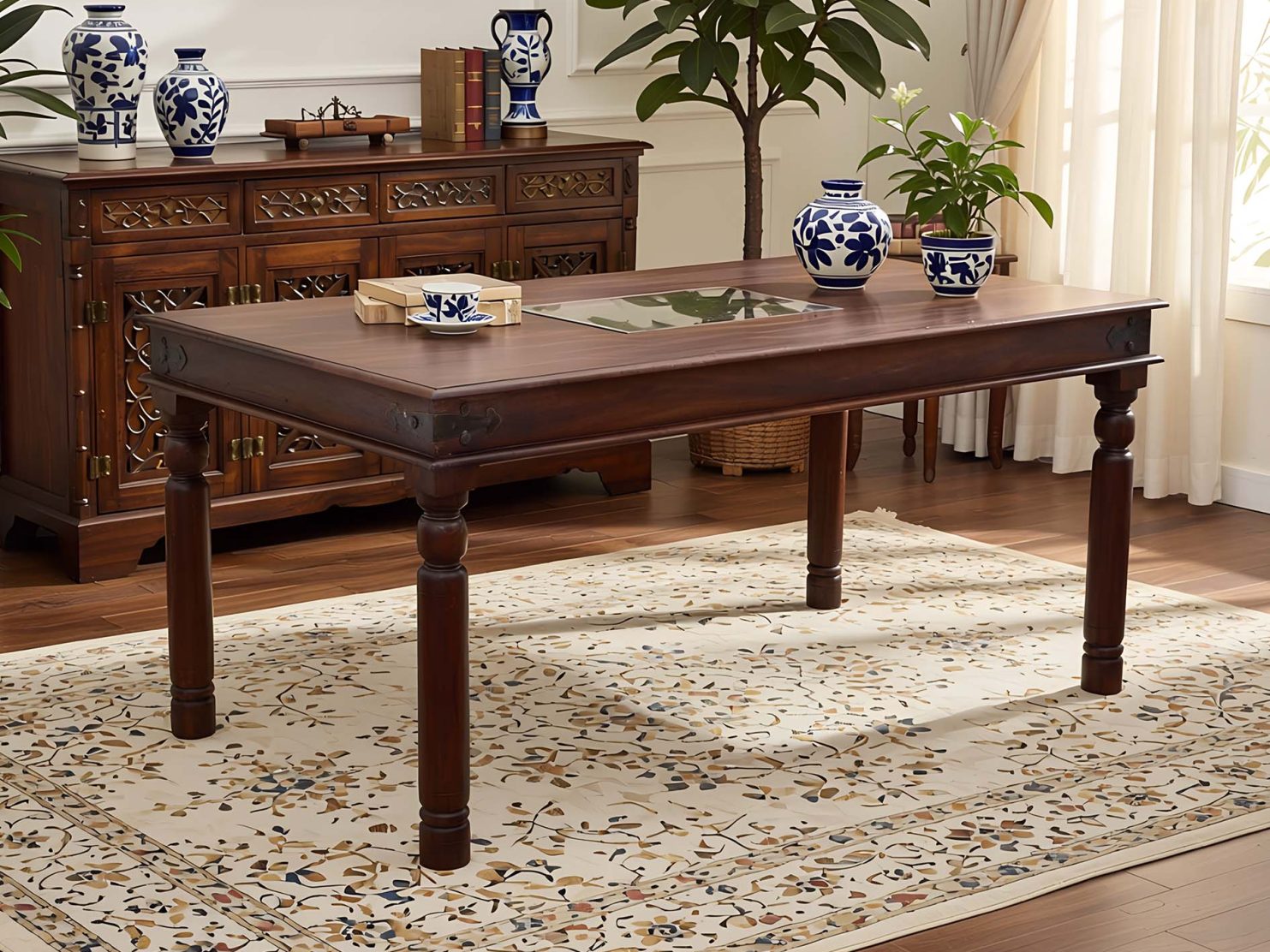 stol-kolonialny-lite-drewno-palisander-indyjski-metaloplastyka