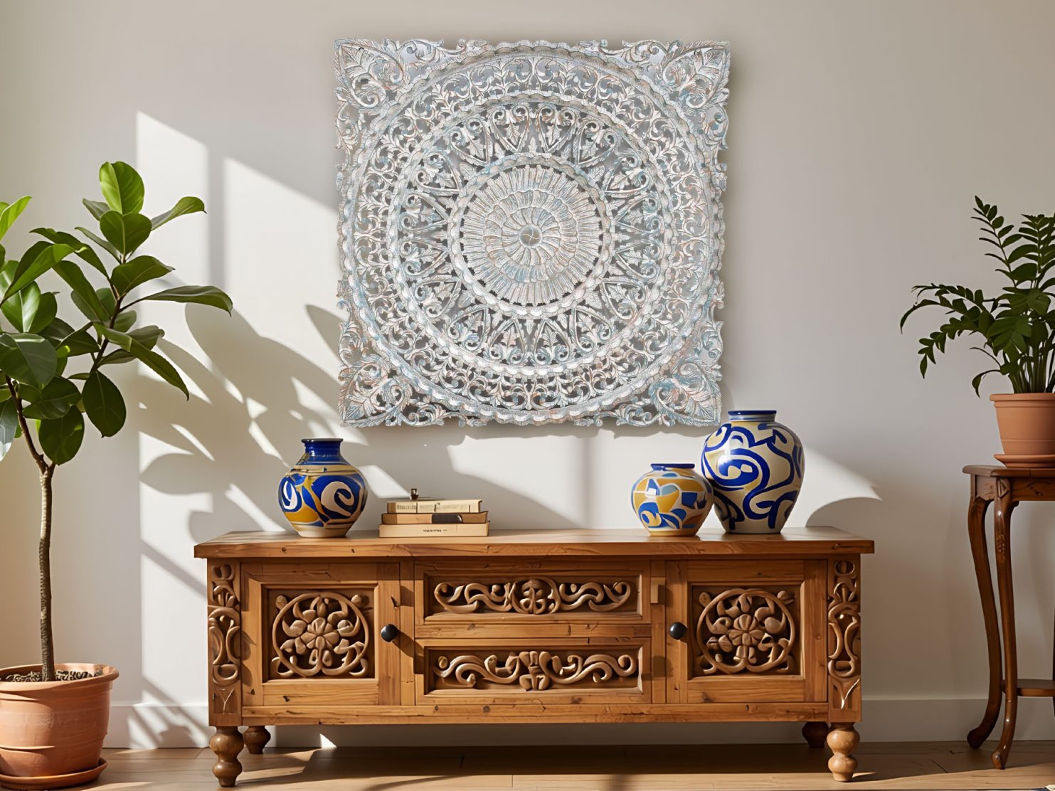 Kolekcja Antyk z litego drewna mango