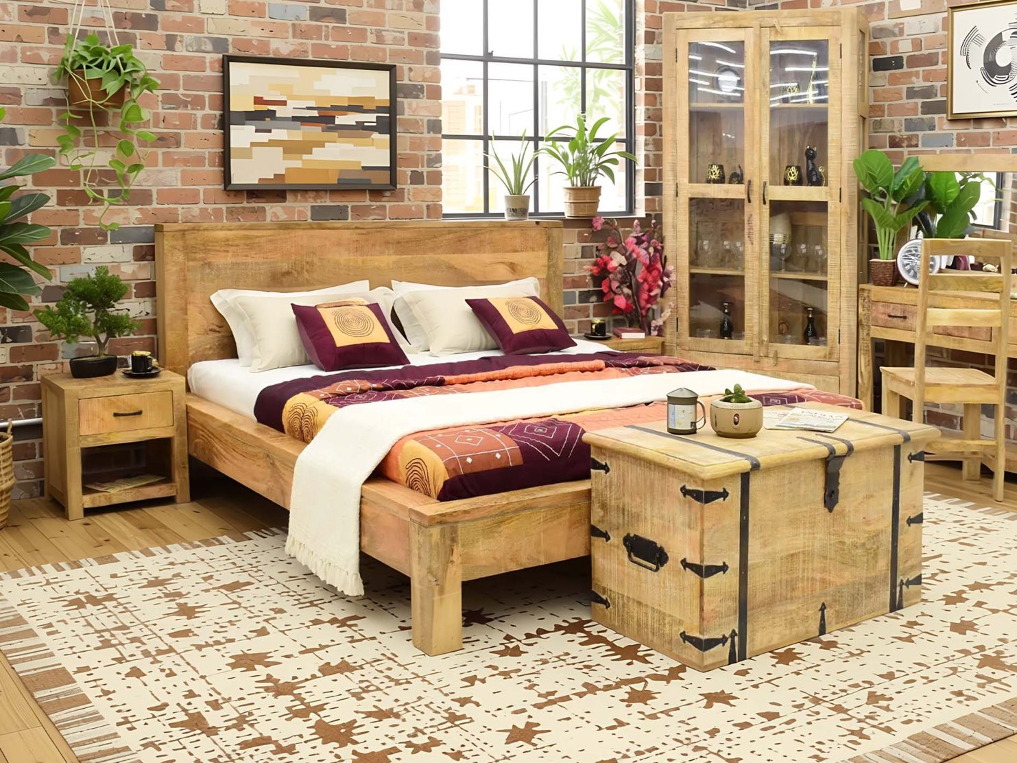 Kolekcja Loft z litego drewna mango