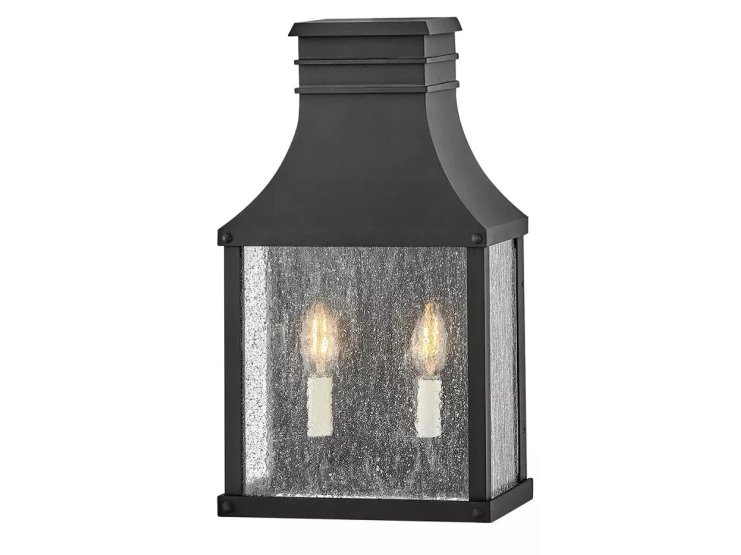 Kinkiet lampa naścienna Beacon Hill dwa źródła światła kolor czarny