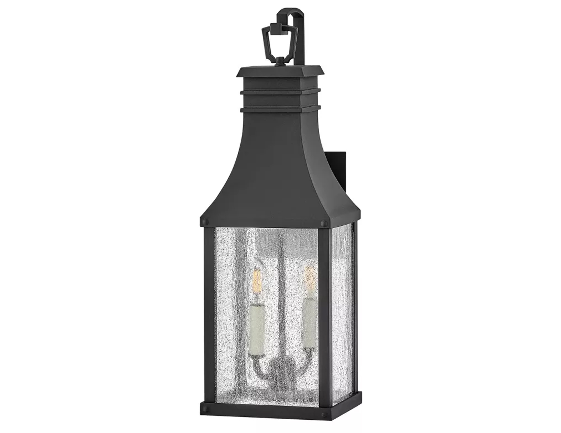 Kinkiet lampa naścienna Beacon Hill dwa źródła światła kolor czarny średnia