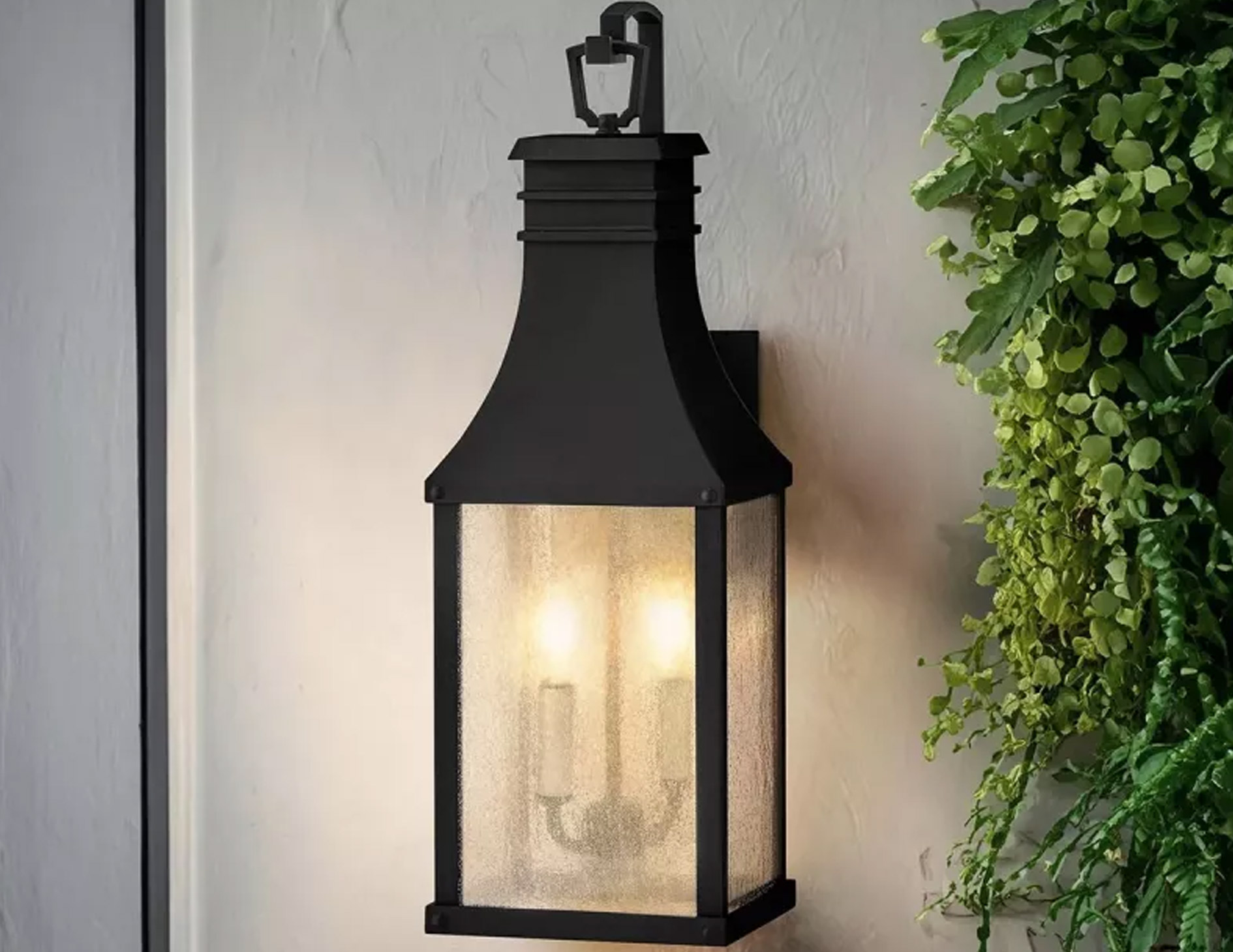Kinkiet lampa naścienna Beacon Hill dwa źródła światła kolor czarny średnia (6)