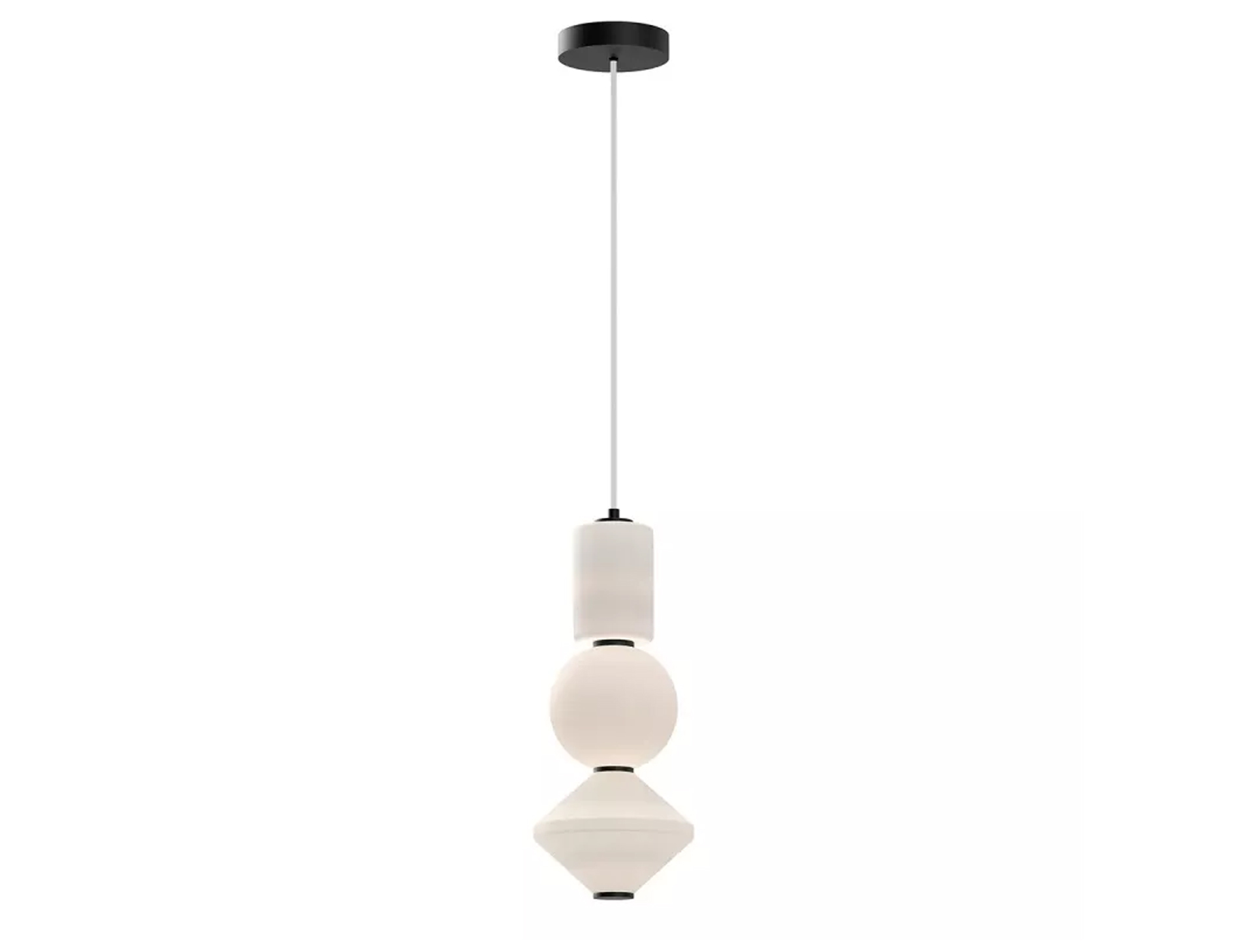 Lampa wisząca Bijou LED matowa czerń 20W