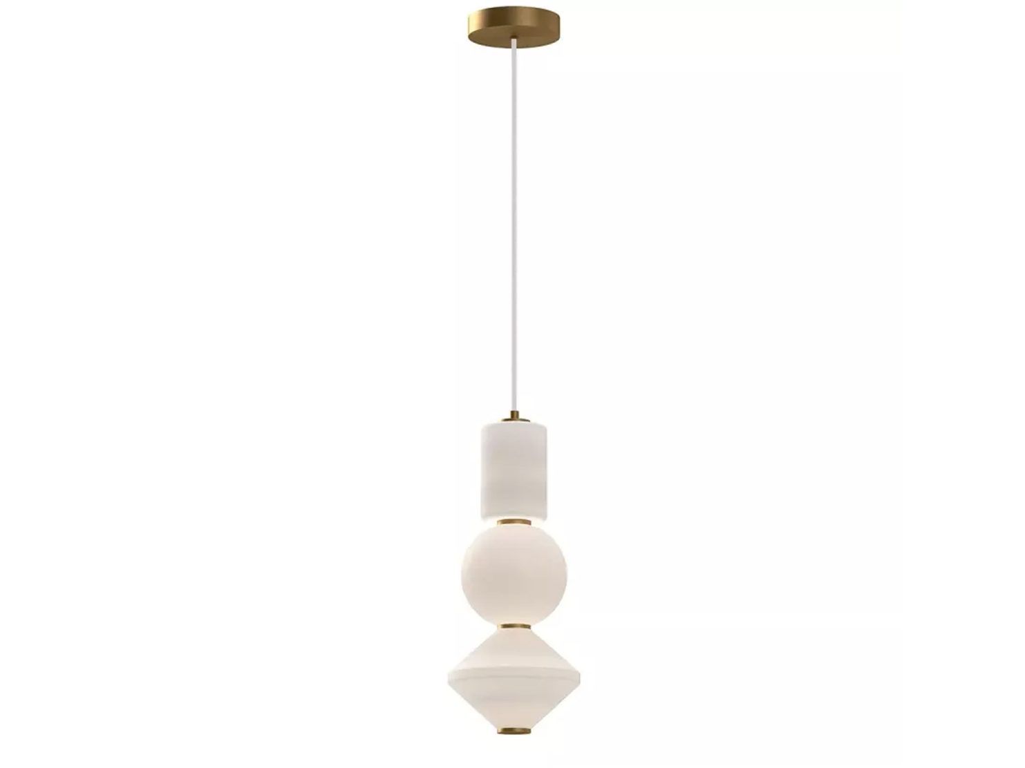 Lampa wisząca Bijou LED postarzane złoto 20W