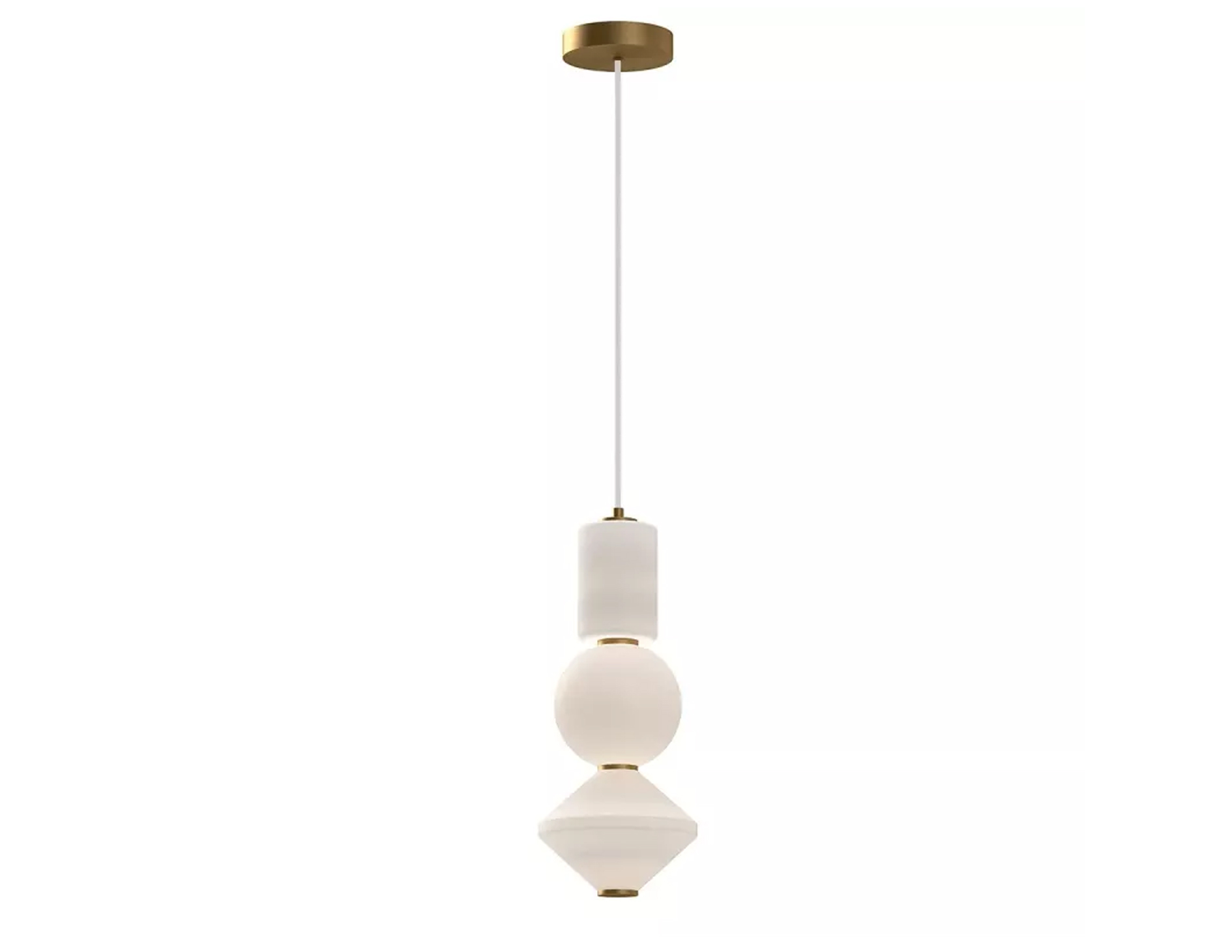 Lampa wisząca Bijou LED postarzane złoto 20W