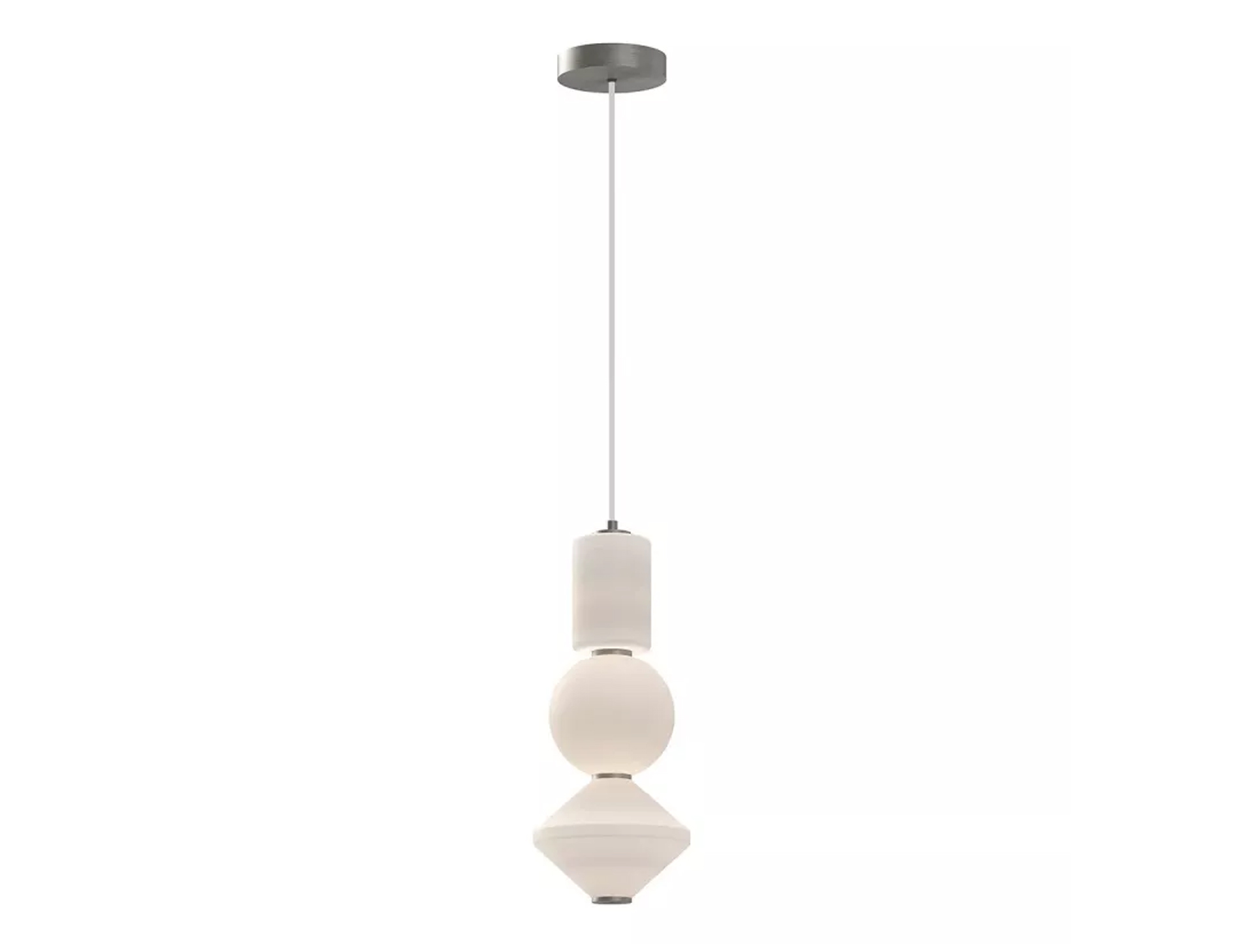 Lampa wisząca Bijou LED szczotkowany nikiel 20W