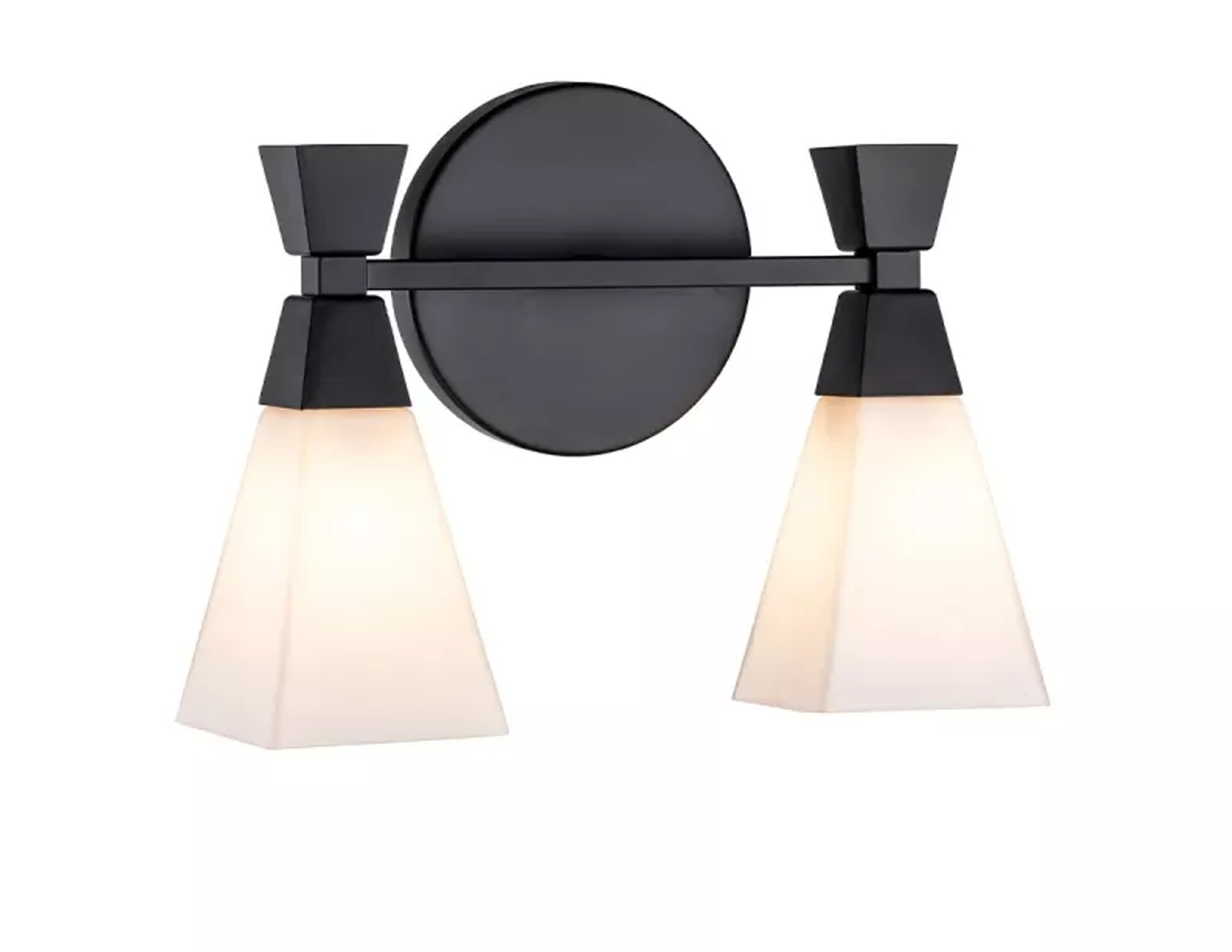 Kinkiet lampa naścienna Bowtie LED dwa źródła światła kolor matowa czerń 3W