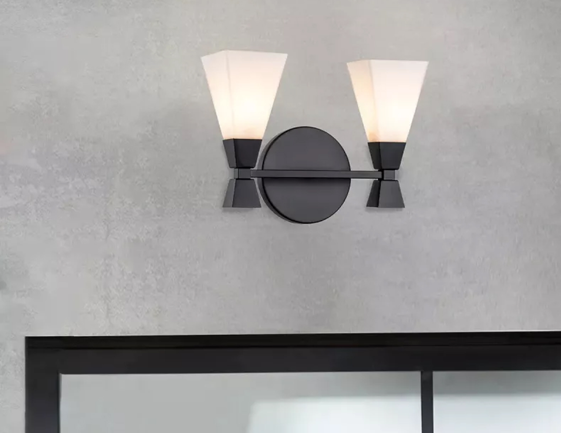 Kinkiet lampa naścienna Bowtie LED dwa źródła światła kolor matowa czerń 3W (5)