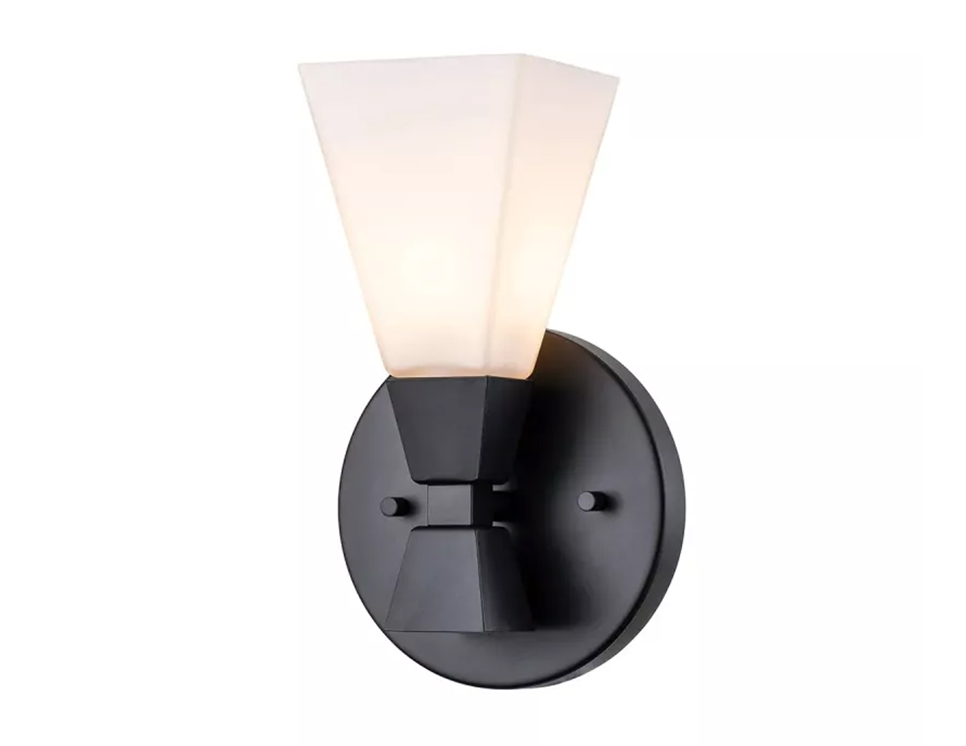 Kinkiet lampa naścienna Bowtie LED jedno źródło światła kolor matowa czerń 3W