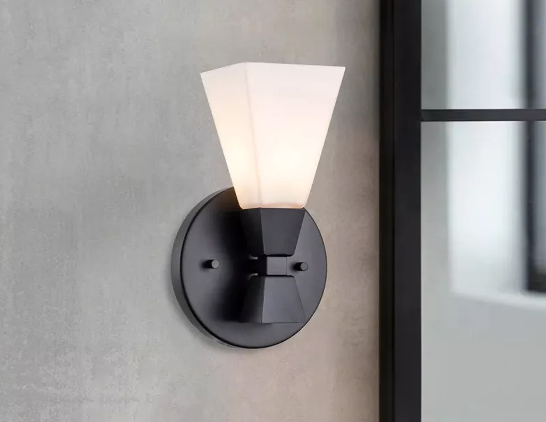 Kinkiet lampa naścienna Bowtie LED jedno źródło światła kolor matowa czerń 3W (5)