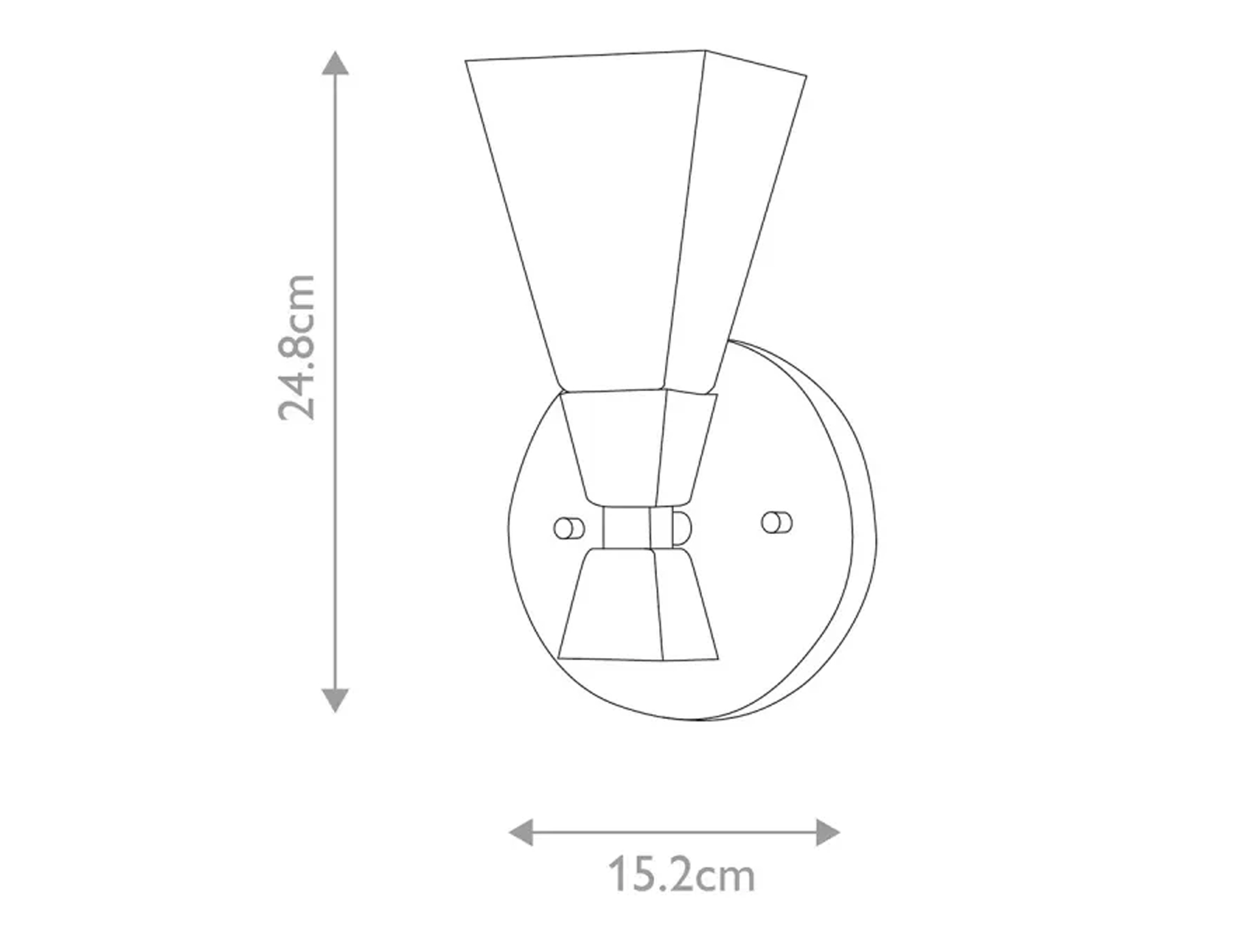 Kinkiet lampa naścienna Bowtie LED jedno źródło światła kolor matowa czerń 3W (6)