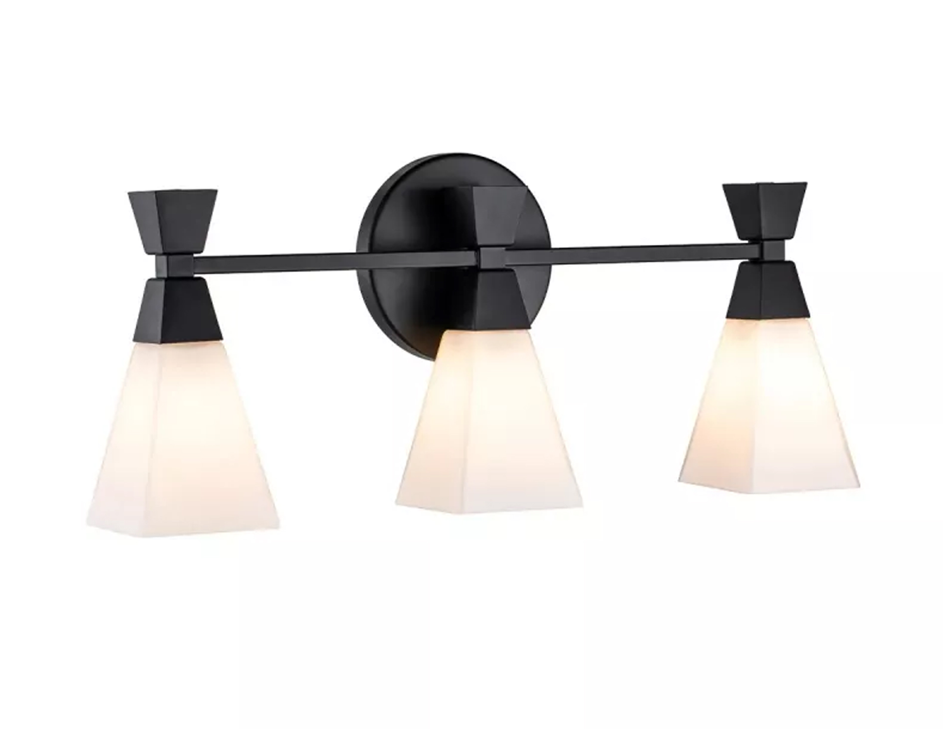 Kinkiet lampa naścienna Bowtie LED trzy źródła światła kolor matowa czerń 3W
