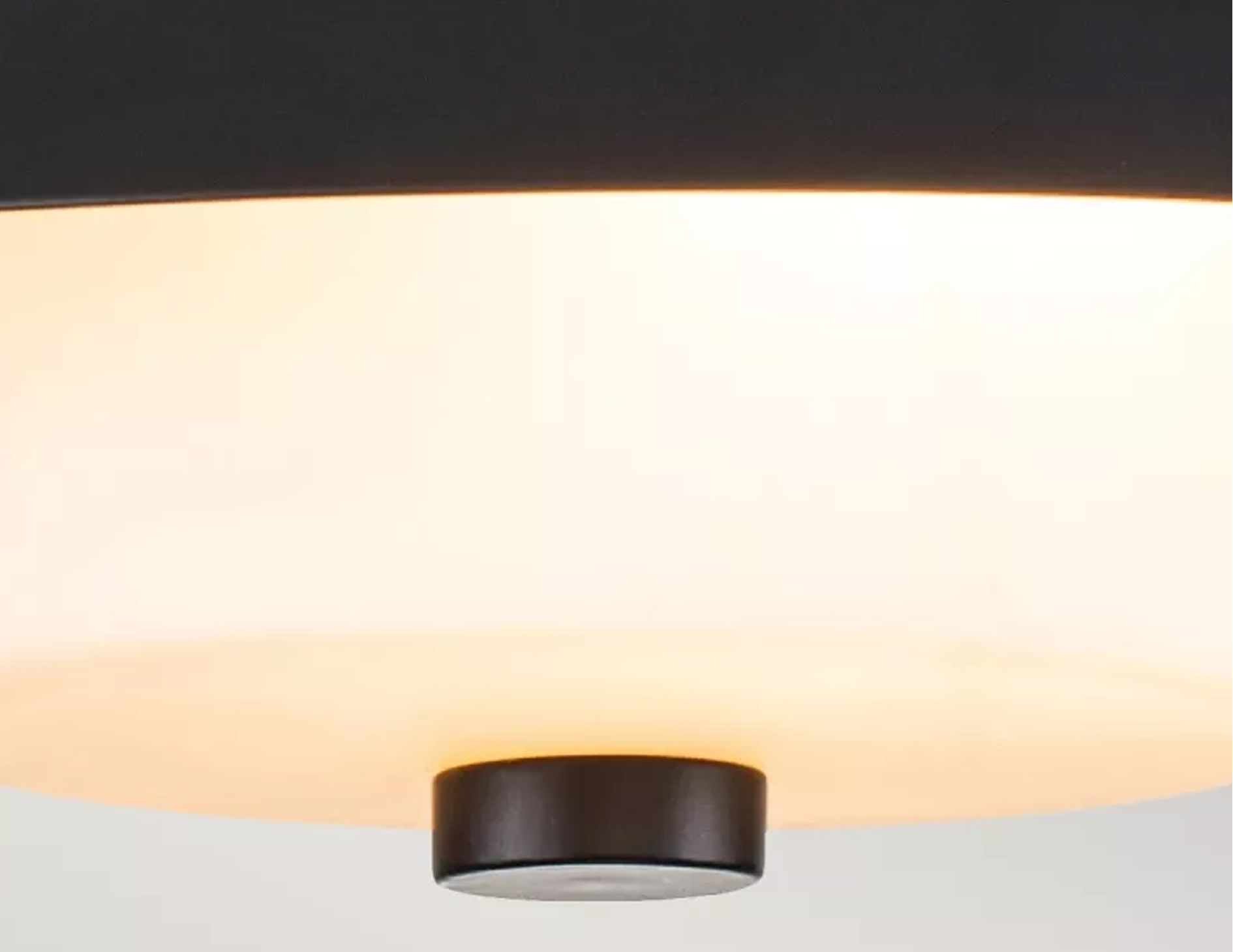 Lampa sufitowa plafon Bowtie jedno źródło światła kolor matowa czerń mała (3)