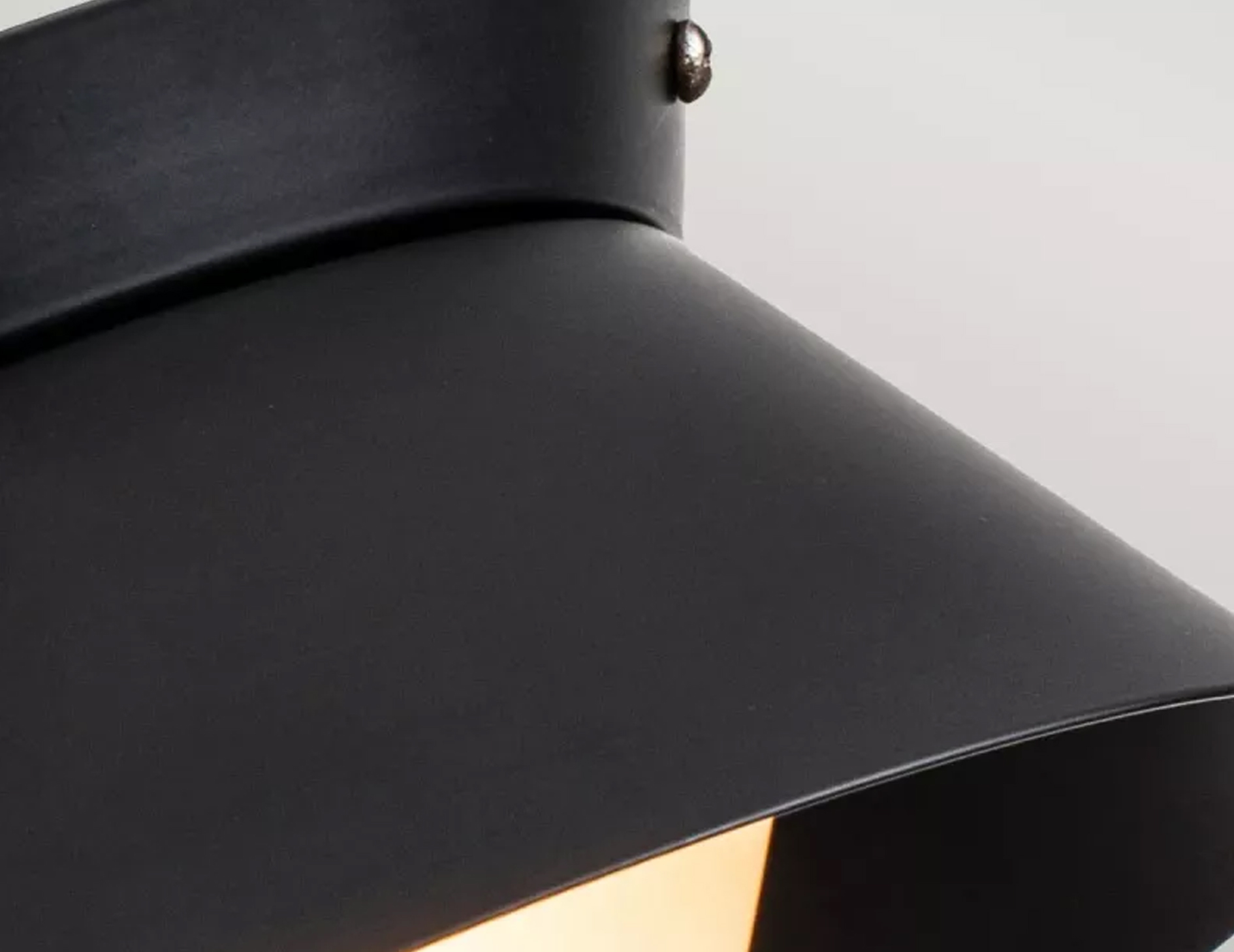 Lampa sufitowa plafon Bowtie jedno źródło światła kolor matowa czerń mała (4)