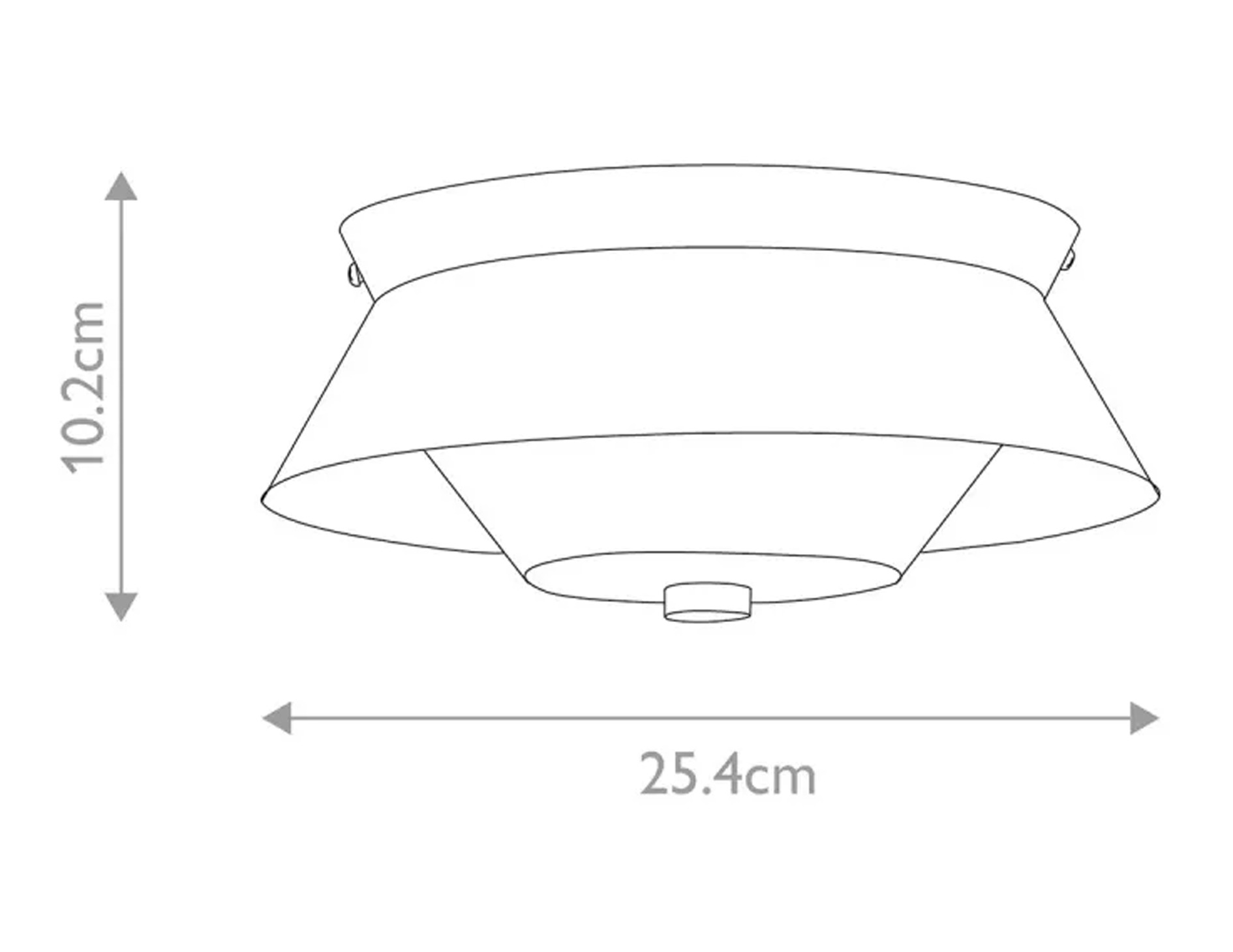 Lampa sufitowa plafon Bowtie jedno źródło światła kolor matowa czerń mała (7)