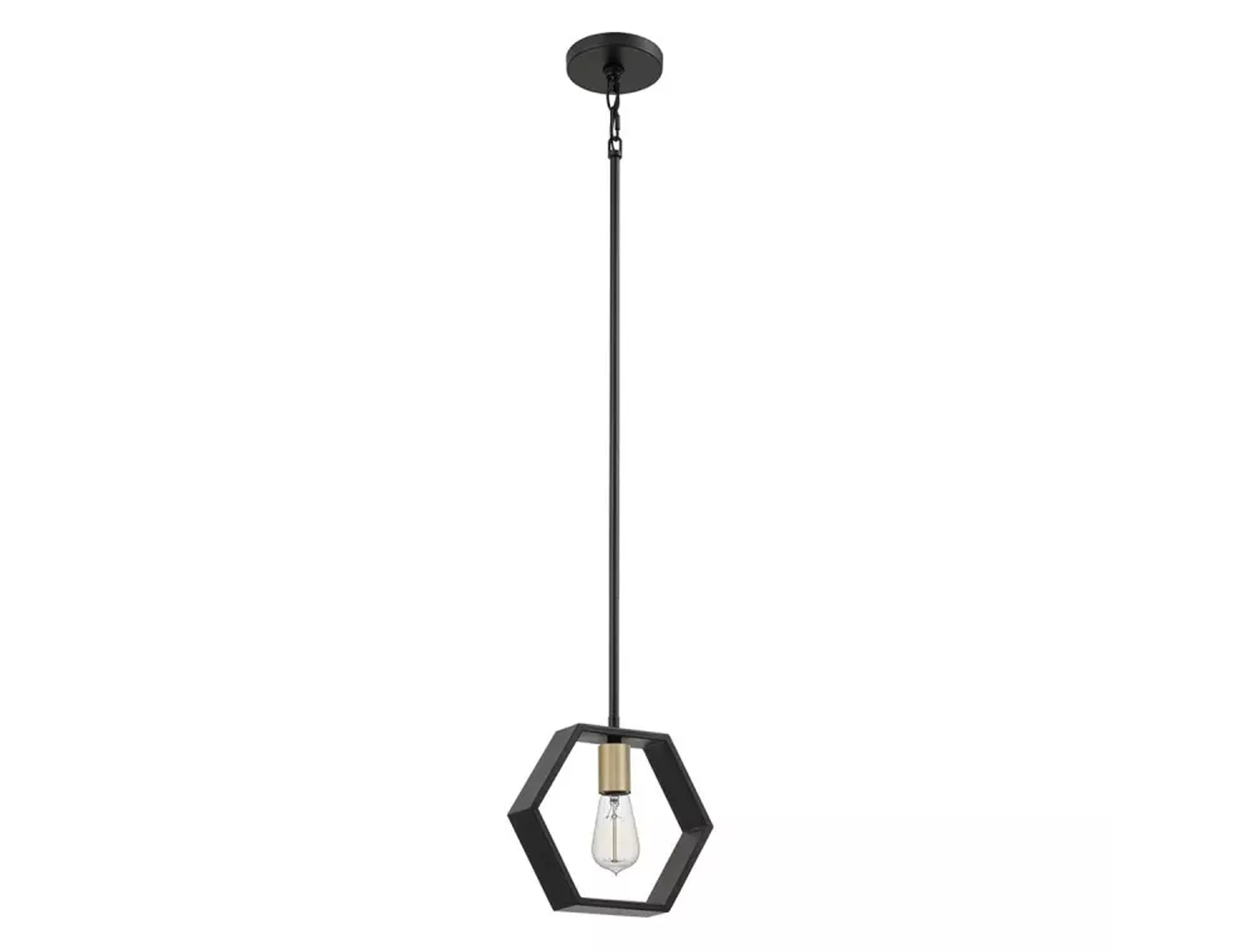 Lampa wisząca Bismarck jedno źródło światła kolor czarny mała (2)
