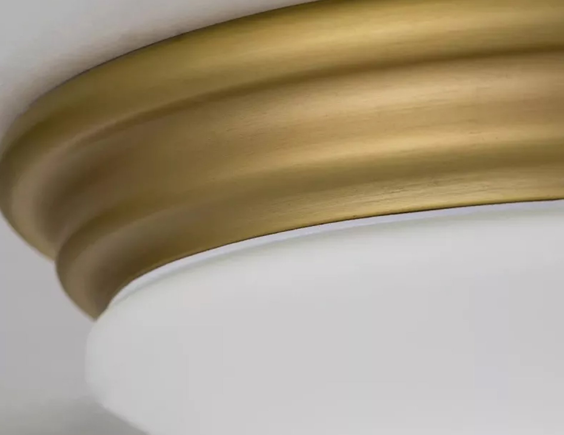 Lampa sufitowa plafon łazienkowy Brompton jedno źródło światła szczotkowany mosiądz (5)