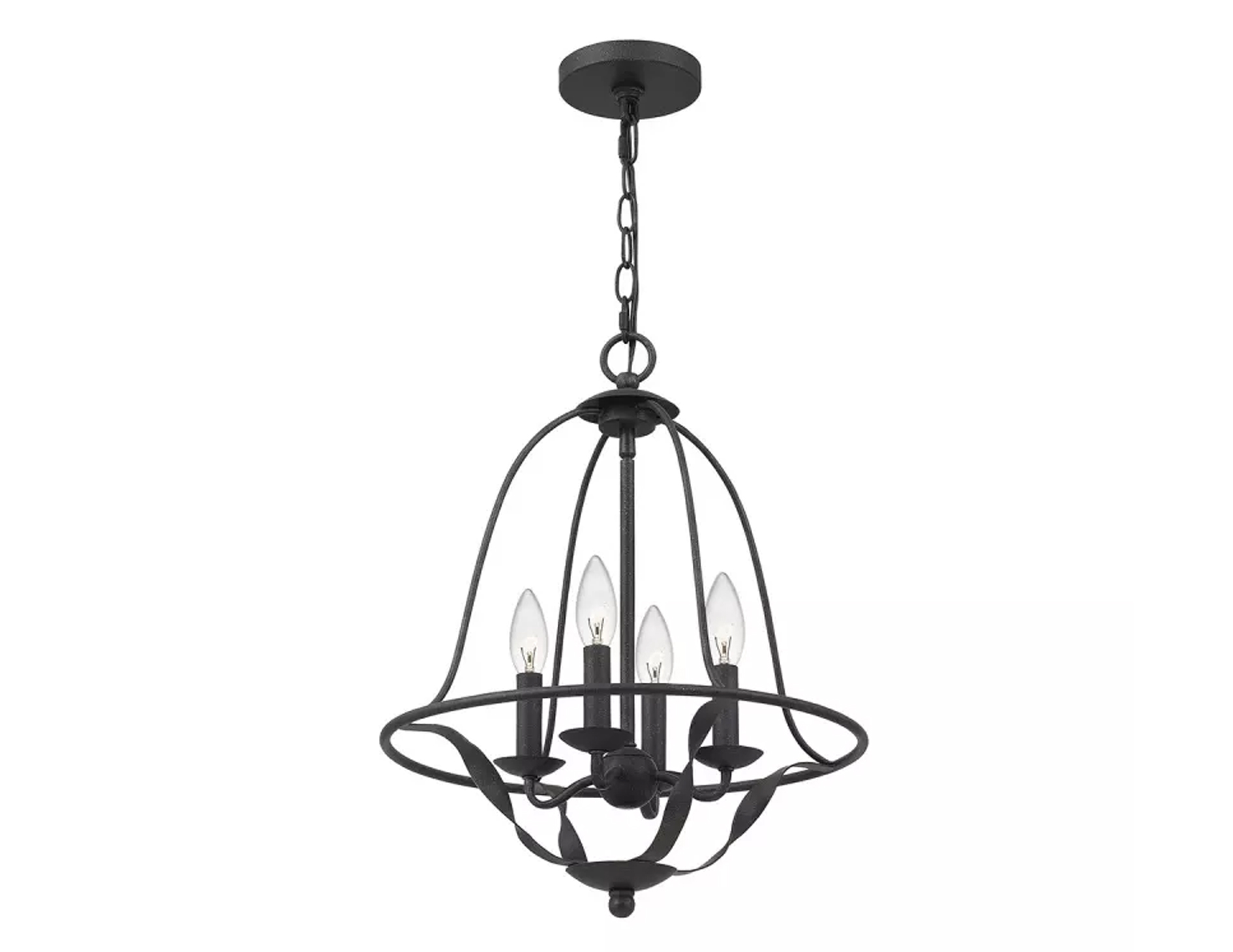 Lampa wisząca Bradbury cztery źródła światła kolor popielaty (4)